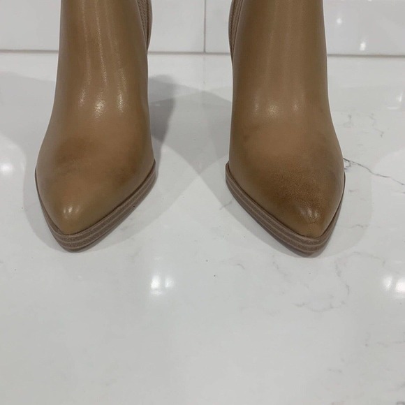 Marc Fisher | Bootie Alva Tan Leather Ankle Pointed Toe NEW - Picture 3 of 8